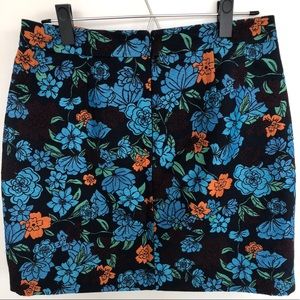 Loft Embroidered Mini-Skirt; Size 8